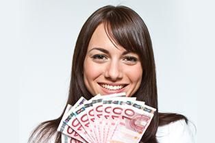 Loterías El Cenachero mujer con dinero